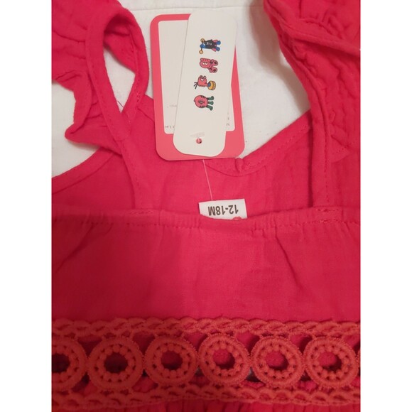 Toddler Romper Bubble Suit 12-18 Mo Cotton Shirt 12 Mo New - Picture 6 of 10